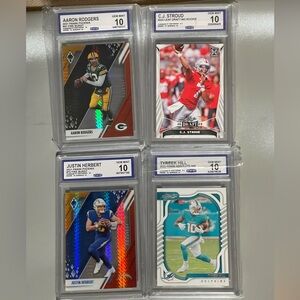 NFL Trading Card Set - Graded Mint 10 Bundle -#6